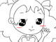 Girl and Kitten Coloring