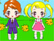 Kids With Dog Coloring Kids With Dog Coloring