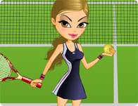 Energetic Tennis Player