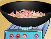 Tuna and Spaghetti Cooking