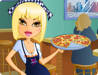 Pretty Pizzeria Waitress