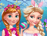 Anna And Elsa Easter Fun