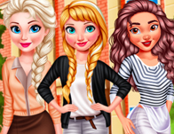 Anna, Elsa and Moana: College Time