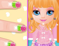 Baby Barbie Kawaii Nails