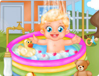 Baby Lizzie Outdoor Bathing