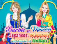 Barbie As Princess: Japanese, Russian, Arabian and Indian