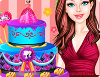 Ajude Barbie Fazer O Bolo Jogo - Help Barbie Make The Game Cake 