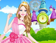 barbie princess dress up games