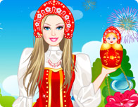 Barbie Russian Doll Dress Up