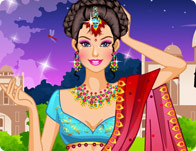 barbie saree dress up