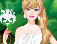 Barbie White Swan Bride Dress Up