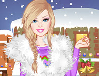 Barbie Winter Shopping Dress-up