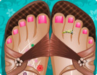 Beach Sandal Manicure