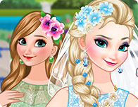 Bride Elsa and Bridesmaid Anna