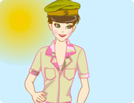 Chic Army Girl Dress Up