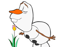 Color Olaf Semlling Flower