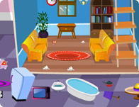 doll house cleaning game