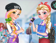Frozen Sisters and Rapunzel Students Dress Up Gameplay HD https