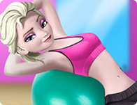 Elsa Gym Workout Dress Up