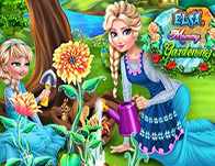 Elsa Mommy Gardening