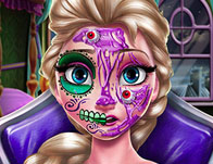 Elsa Scary Halloween Makeup