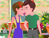 Flower Shop Kissing