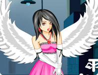 Flying Anime Angel Girl