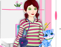 Girl with Kitty Dressup
