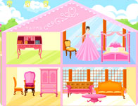Pink Dollhouse Decoration
