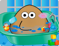 Pou Bathing