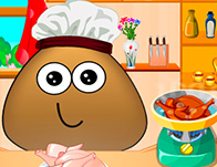 Pou Cozinheiro - jogos online de menina
