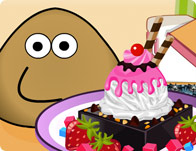 Pou Ice Cream Decoration