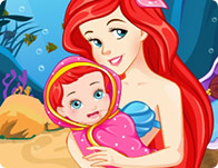 Pregnant Ariel Gives Birth