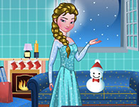 Princess Elsa Xmas Room Decor