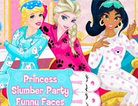 Princess Slumber Party Funny Faces
