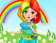 Rainbow Girl Dress Up