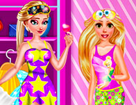 Rapunzel and Elsa Pj Party