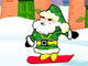 Santa Snowboarding