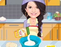 Selena Gomez Cooking Cookies