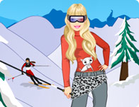 Skiing Girl Monica