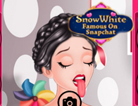 Snow White Famous on Snapchat