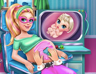 Super Barbie Pregnant Check-Up