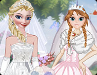Elsa And Anna Brides - Girl Games